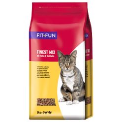   FIT+FUN Finest-Mix száraz macskaeledel adult csirke&pulyka 5kg
