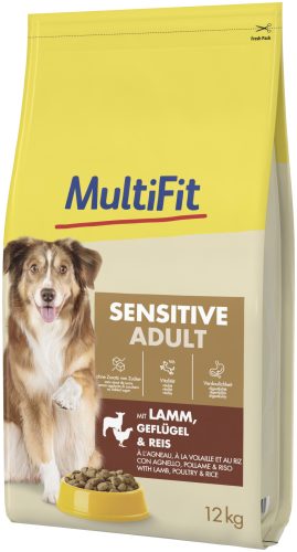 MultiFit Sensitive kutya szárazeledel bárány&szárnyas 12kg