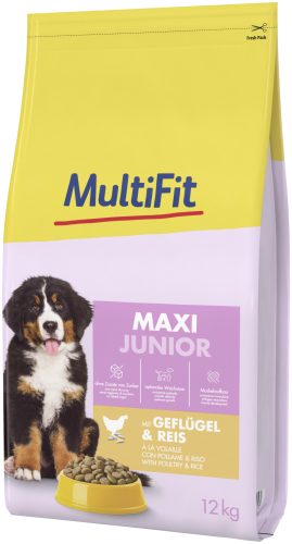 MultiFit kutya szárazeledel maxi junior szárnyas 12kg
