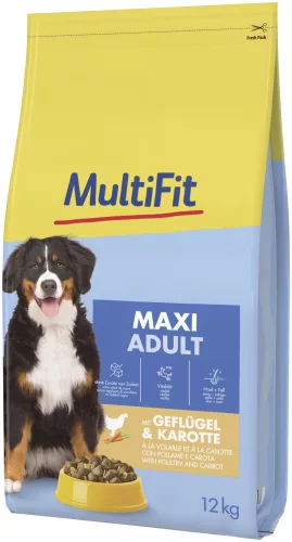 MultiFit száraz kutyaeledel maxi adult szárnyas 12kg