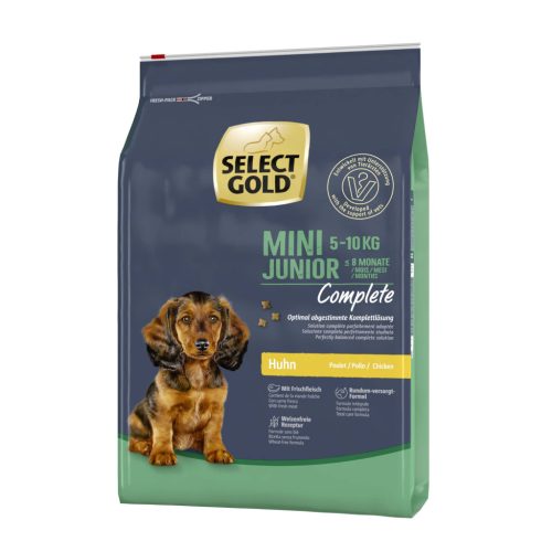SELECT GOLD Complete kutya szárazeledel mini junior csirke 4kg