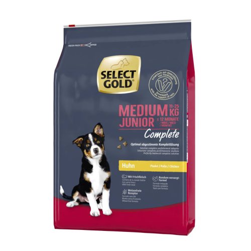 SELECT GOLD Complete kutya szárazeledel medium junior csirke 4kg