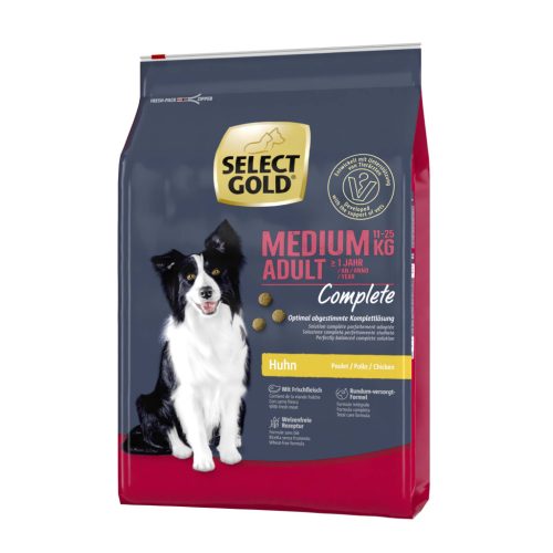 SELECT GOLD Complete kutya szárazeledel medium adult csirk 4kg