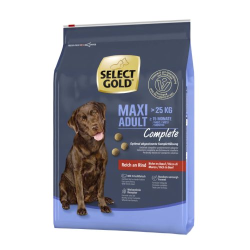 SELECT GOLD Complete kutya szárazeledel maxi adult marha 4kg