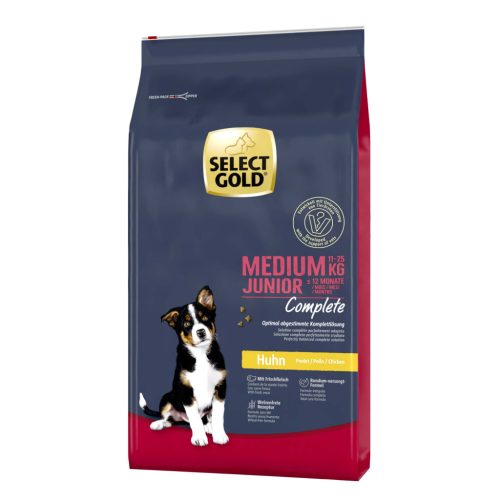 SELECT GOLD Complete kutya szárazeledel medium junior csirke 12kg
