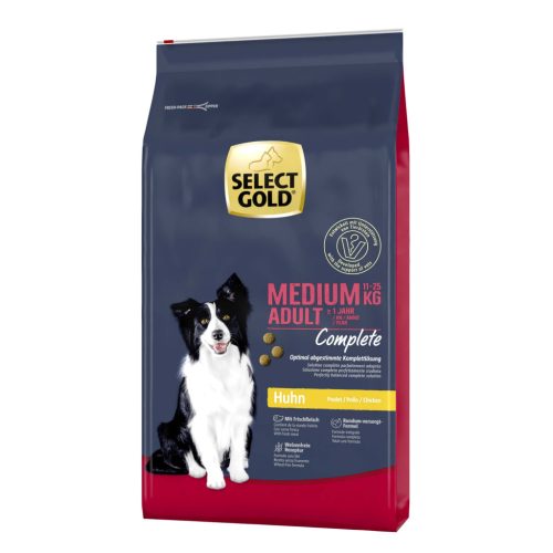 Select Gold Complete száraz kutyaeledel medium adult csirke 12kg