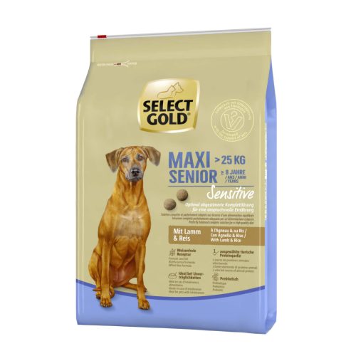 SELECT GOLD Sensitive kutya szárazeledel maxi senior bárány 4kg