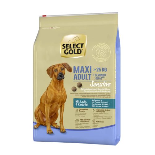 SELECT GOLD Sensitive kutya szárazeledel maxi adult lazac 4kg