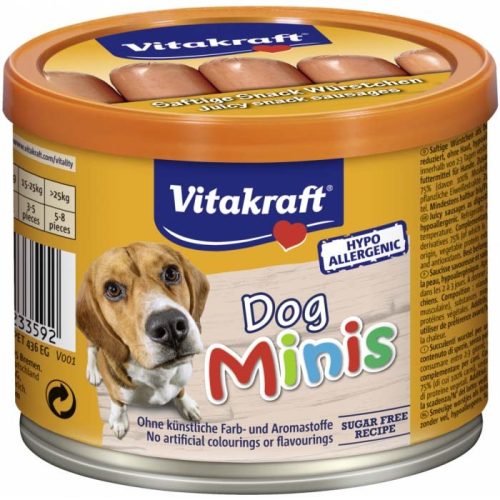 Vitakraft Minis kutya jutalomfalat kolbász marha 12x120g