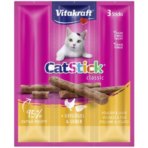 Vitakraft Stick macska jutalomfalat szárnyas&máj 3x18g