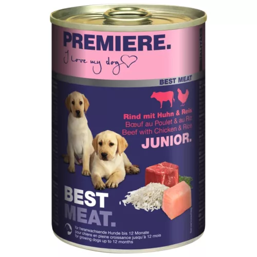 Premiere Best Meat kutya konzerv junior csirke&marha 6x400g