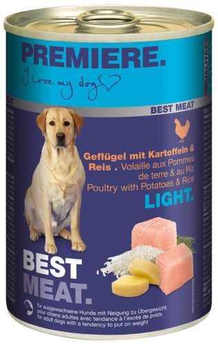 Premiere Best Meat kutya konzerv light szárnyas&rizs 6x400g