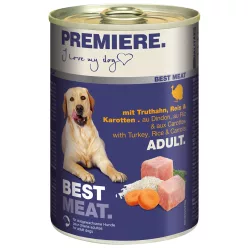   Premiere Best Meat kutya konzerv adult pulyka&zöldség 6x400g