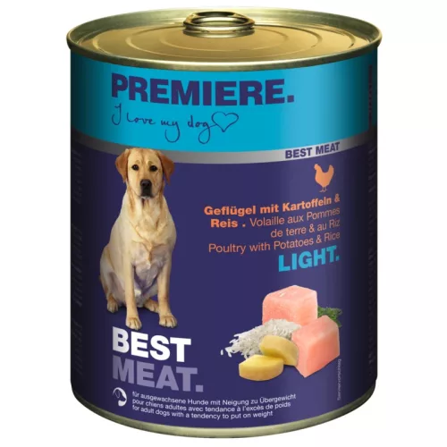 Premiere Best Meat kutya konzerv light szárnyas&rizs 6x800g
