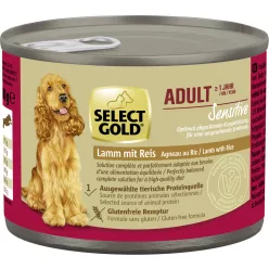   Select Gold Sensitive kutya konzerv adult bárány&rizs 6x200g