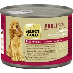 SELECT GOLD Sensitive kutya konzerv adult marha&rizs 6x200g