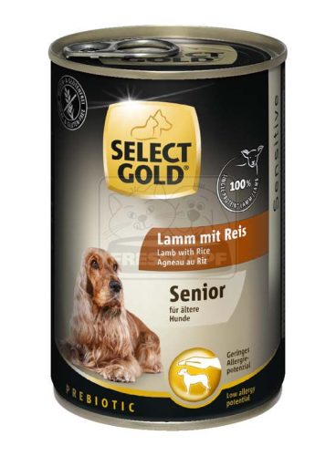 Select Gold Sensitive kutya konzerv senior bárány&rizs 6x400g