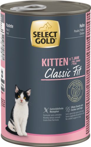 Select Gold macska konzerv kitten csirke 6x400g