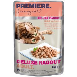Premiere Deluxe Ragout macska tasak adult lazac 22x85g