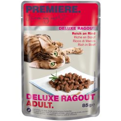 Premiere Deluxe Ragout macska tasak adult marha 22x85g