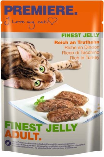 Premiere Finest Jelly macska tasak adult pulyka 22x85g
