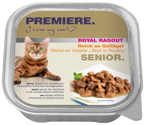 Premiere Royal Ragout macska tálka senior szárnyas 16x100g