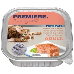 Premiere Petit Pate macska tálka adult lazac 16x100g