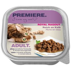 Premiere Royal Ragout macska tálka adult borjú 16x100g