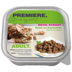 Premiere Royal Ragout macska tálka adult nyúl 16x100g
