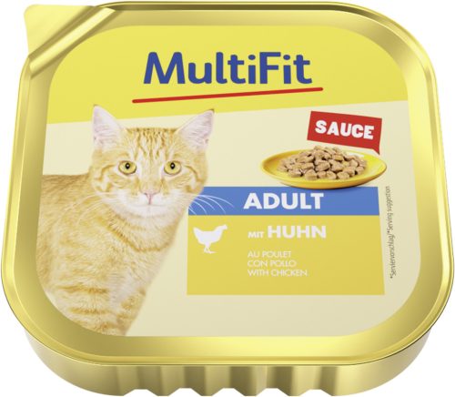 MultiFit macska tálka ragu adult csirke 16x100g
