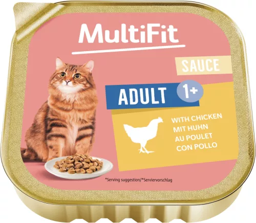 MultiFit macska tálka ragu adult csirke 16x100g