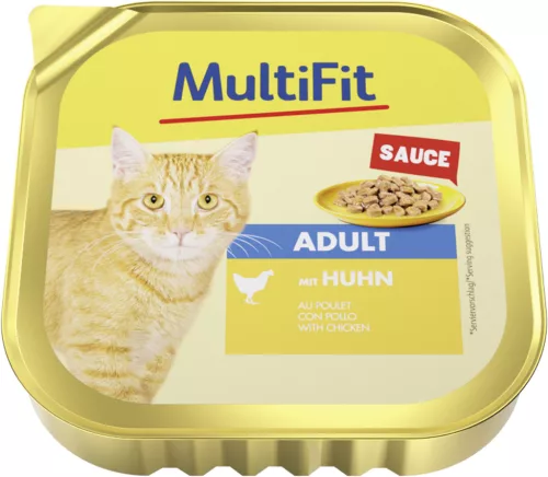 MultiFit macska tálka ragu adult csirke 16x100g