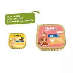 MultiFit macska tálka zselé adult szárnyas 16x100g