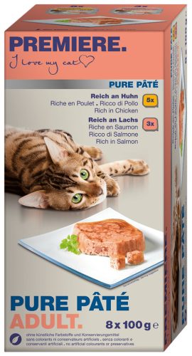 Premiere Petit Pate macska tálka MP adult 8x100g