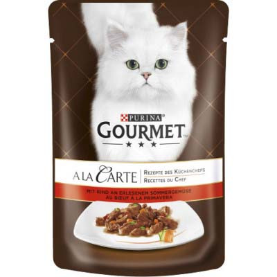 Gourmet A la Carte macska tasak marha 26x85g