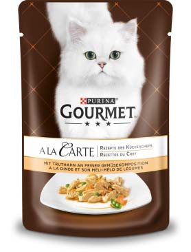 Gourmet A la Carte macska tasak pulyka ragu 26x85g