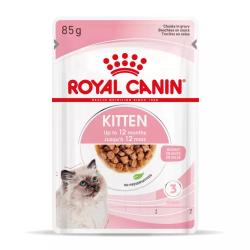 Royal Canin Feline Health Nutrition macska tasak kitten gravy 12x85g