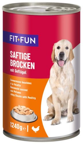FIT+FUN kutya konzerv ragu adult szárnyas 6x1240g