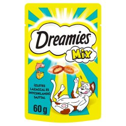 Dreamies macska jutalomfalat mix lazac&sajt 6x60g