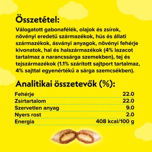 Dreamies macska jutalomfalat mix lazac&sajt 6x60g