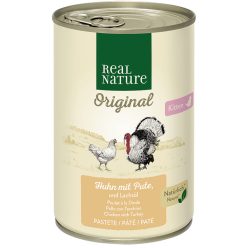   Real Nature Original macska konzerv kitten szárnyas&pulyka 6x400g