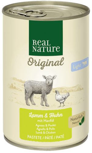 Real Nature Original macska konzerv light bárány&csirke 6x400g