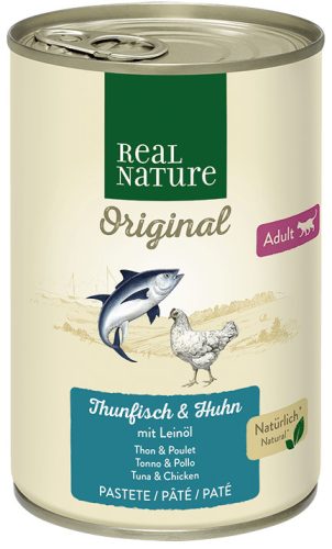 Real Nature Original macska konzerv adult tonhal&csirke 6x400g