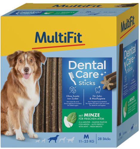 MultiFit DentalCare kutya jutalomfalat adult M 4x180g 28db