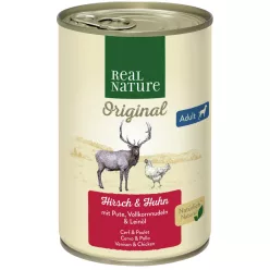   Real Nature Original kutya konzerv adult vad&szárnyas 6x400g