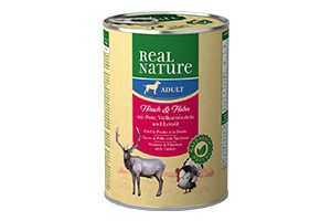 REAL NATURE Classic kutya konzerv adult vad&szárnyas 6x400g