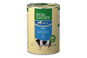 Real Nature Classic kutya konzerv adult marha&burgonya 6x400g