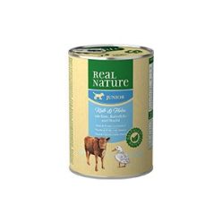   REAL NATURE Classic kutya konzerv junior borjú&baromfi 6x400g