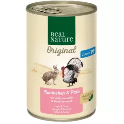   Real Nature Original kutya konzerv junior vadnyúl&pulyka 6x400g