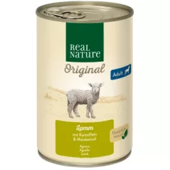  Real Nature Original kutya konzerv adult bárány&burgonya 6x400g